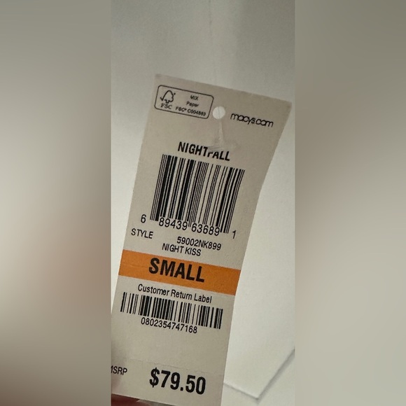 INC Navy Night Fall blazer lace top size small NWT - Picture 3 of 3